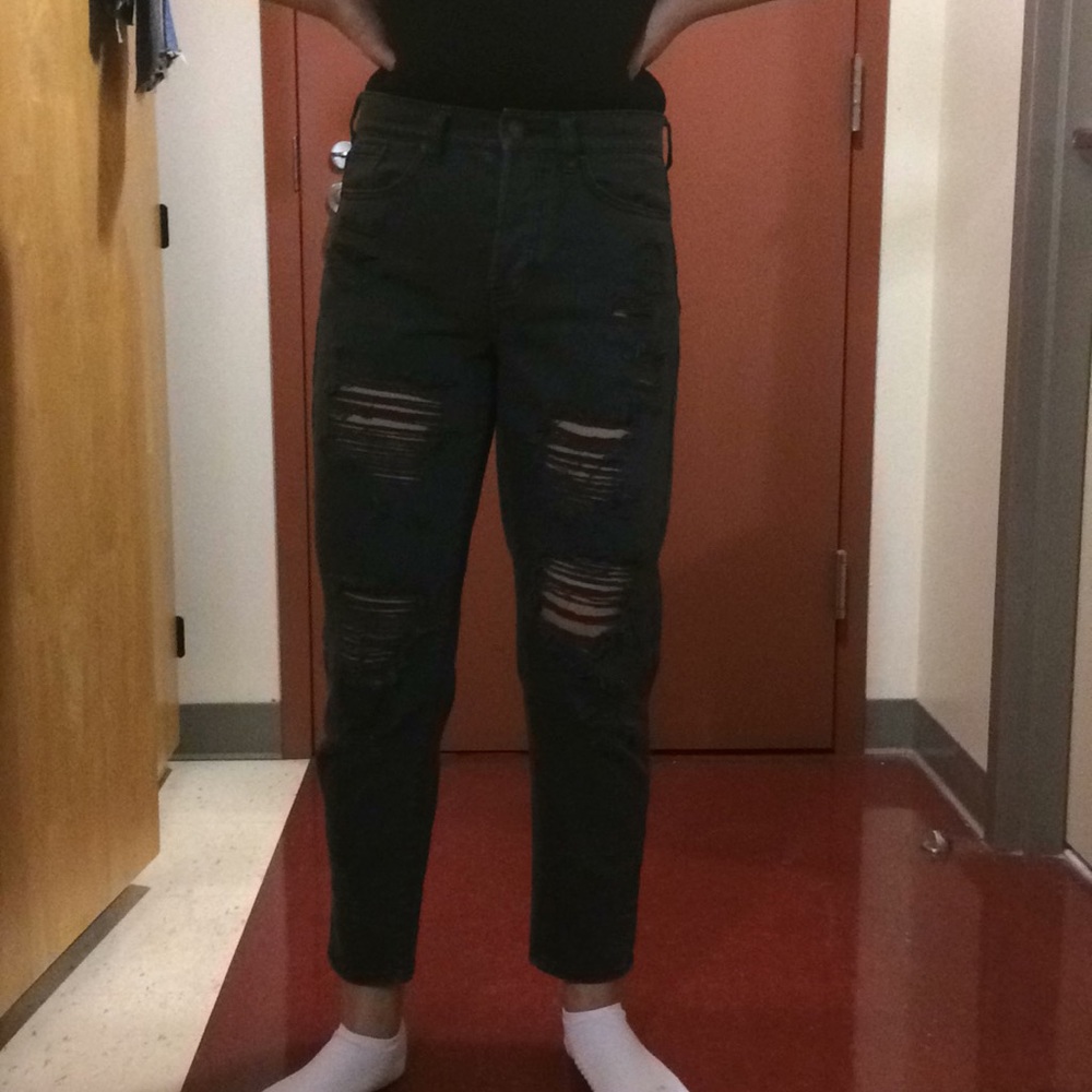 Brandy Melville Black Distressed Jeans